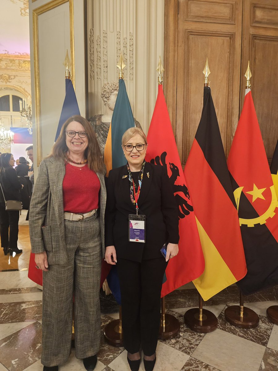 A warm meeting with Chair of France-Albania Friendship Group and Vice-President of Foreign Affairs Committee in🇫🇷National Assembly, the honorable @CLAPOTMireille. With gratitude for her contribution to strengthening the cooperation between🇦🇱Assembly and 🇫🇷National Assembly.🇦🇱🤝🇫🇷