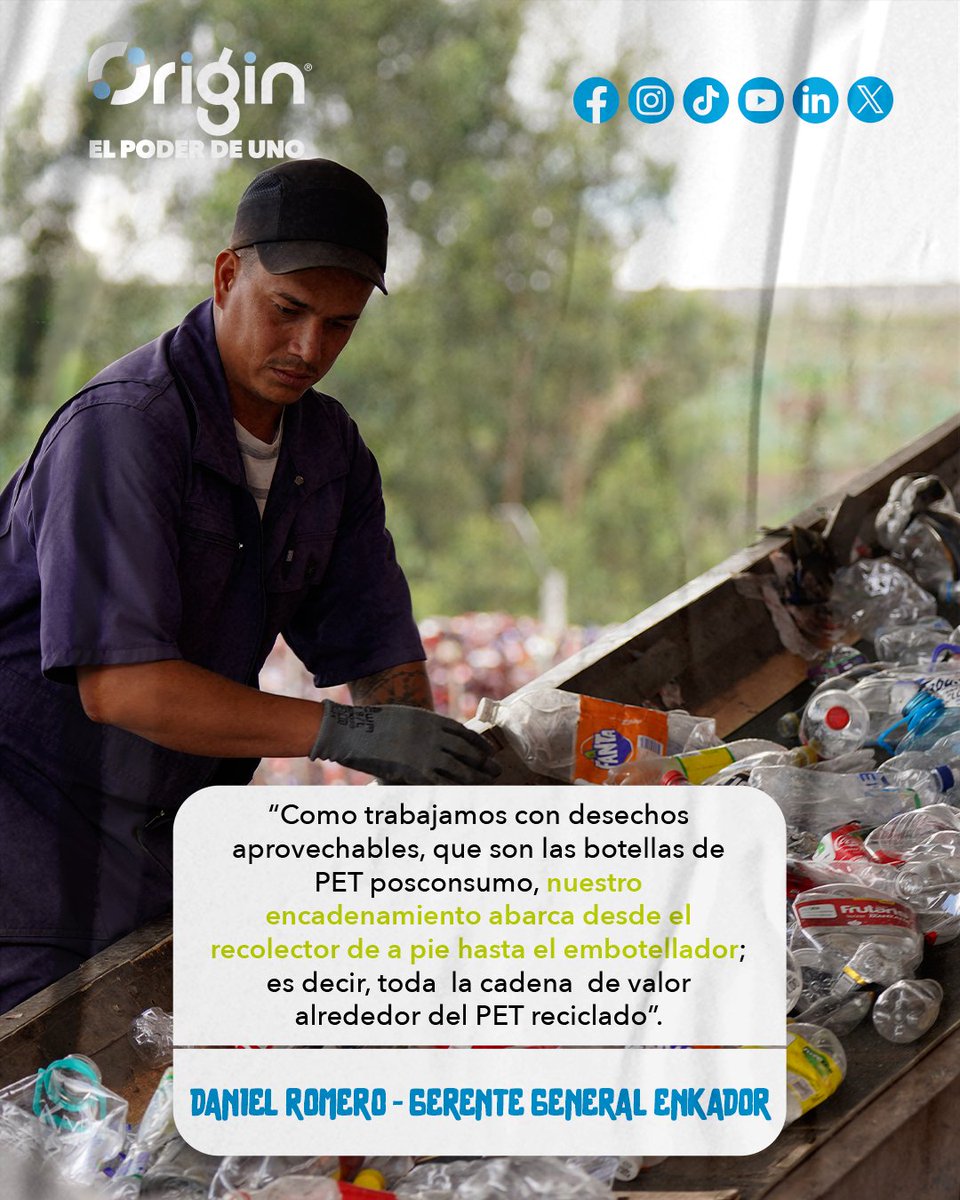 Conoce más ingresando aquí 🔽
origin-recycle.com/950-2/

#SalvemosElPlanetaJuntos #Origin #ElPoderDeUno #TripleImpacto #ReciclajeEcuador #Reciclaje #EconomíaCircularInclusiva #LogísticaInversa #Trazabilidad #Copacking #ecodiseño #sostenibilidad #ambiente #Ecuador