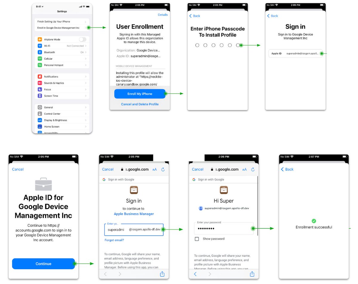 A51FR3D's tweet image. GOOGLE: User enrollment for managed iOS devices is now generally available: What’s changing 

In late 2023, we introduced user enrollment in beta, an additional option for iOS mobile management. User enrollment separates work and… dlvr.it/T3lNrd #Adminconsole #iOS