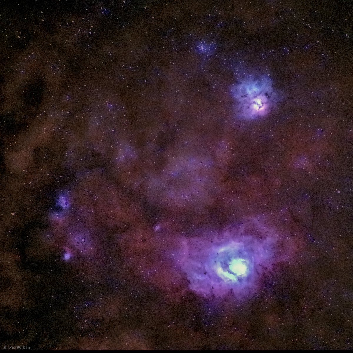 #astrophotography #lagoonnebula #trifidnebula #canonrp #canon75300mm 300mm tracked with #staradventurer @AstroPhotoTurk