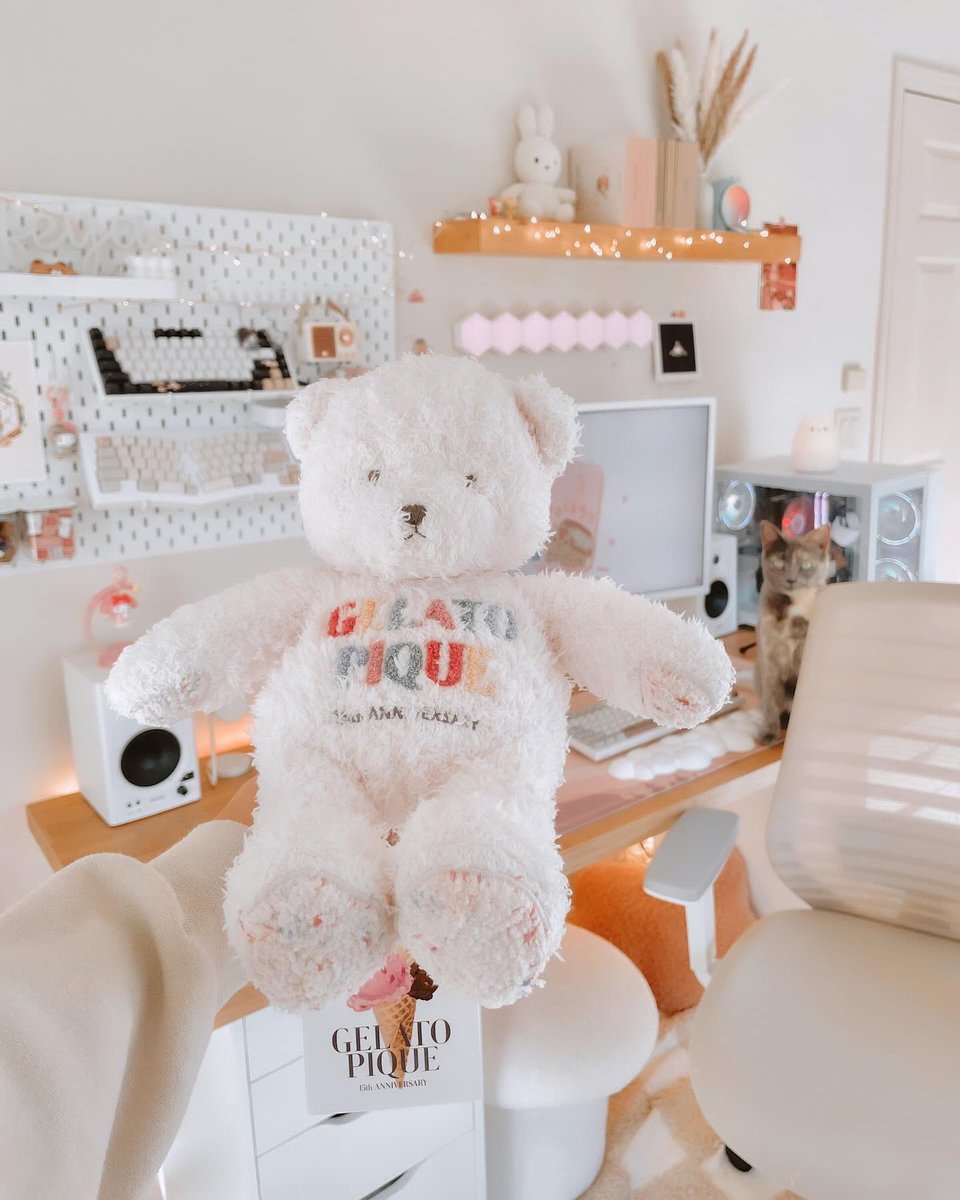 fuzzy confetti bear 🐻🍦#plushie #kawaii