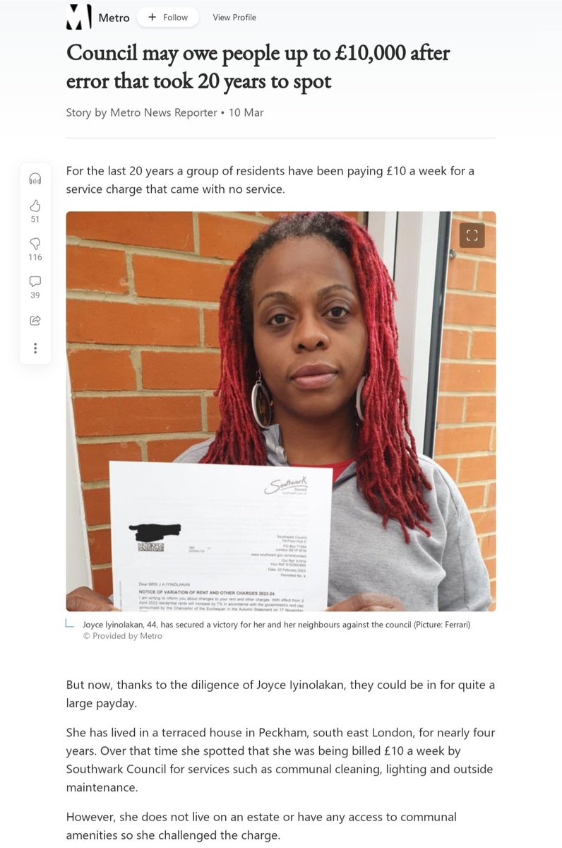 qooldad1978's tweet image. When we exposed the 'service charge' fraud in 2023, @lb_Southwark claimed it was an error even though the theft had been going on for years.

The council is a 'for profit' organisation like any corporation out there and only class action can resolve your communal issues.
