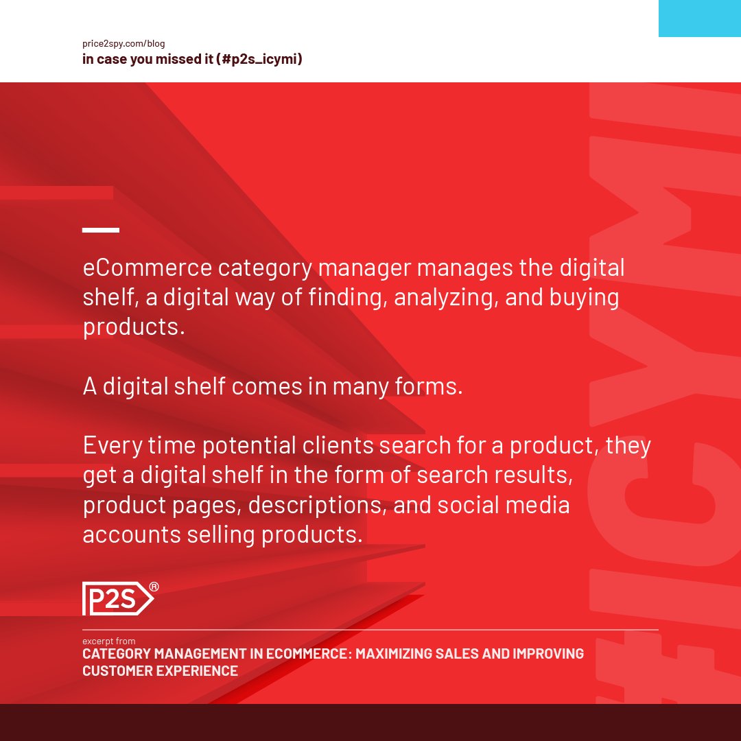Category management is not a one-time implementation. It is an ongoing process that requires a deep understanding of the marketplace and the buyer’s persona.

#digitalshelf #ecommerce