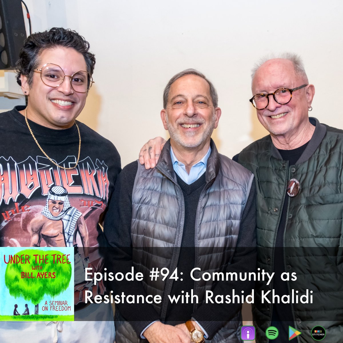 NEW Episode #94: Community as Resistance with Rashid Khalidi
We gathered in conversation with Rashid Khalidi, THE historian of the Palestinian national struggle, and with activists Ricardo Gamboa of the Hoodoisie & Latinxs for Palestine. Listen now!
bit.ly/48Ewl5X