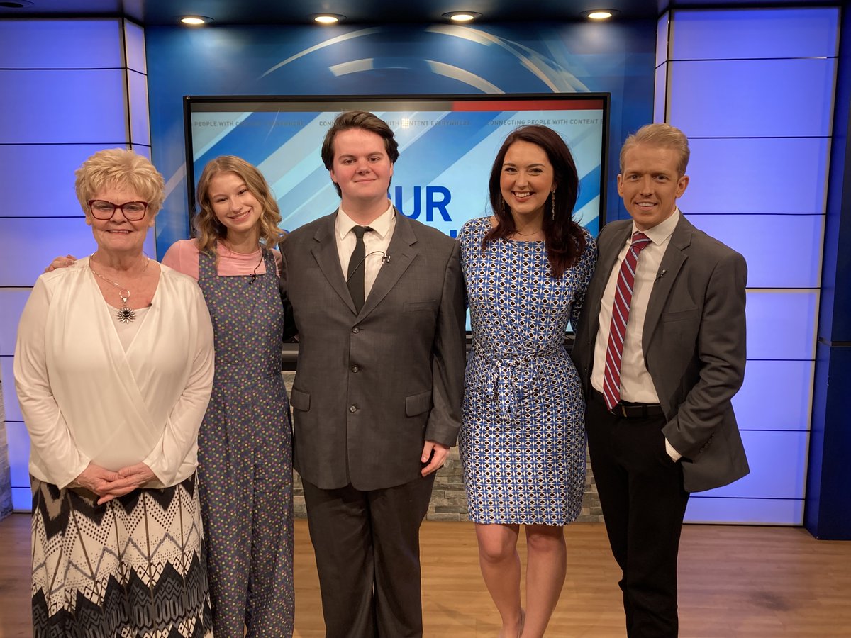 Thank you to @13WHAM and @FoxRochester for taking the time to help promote our musical, 'Crazy For You' this morning. Frau, Jill and Noah truly enjoyed chatting with @abbyfridmannTV and @DanSchrack. Show times are 8 p.m. on Friday and 2 and 8 p.m. Saturday. Don't miss it!