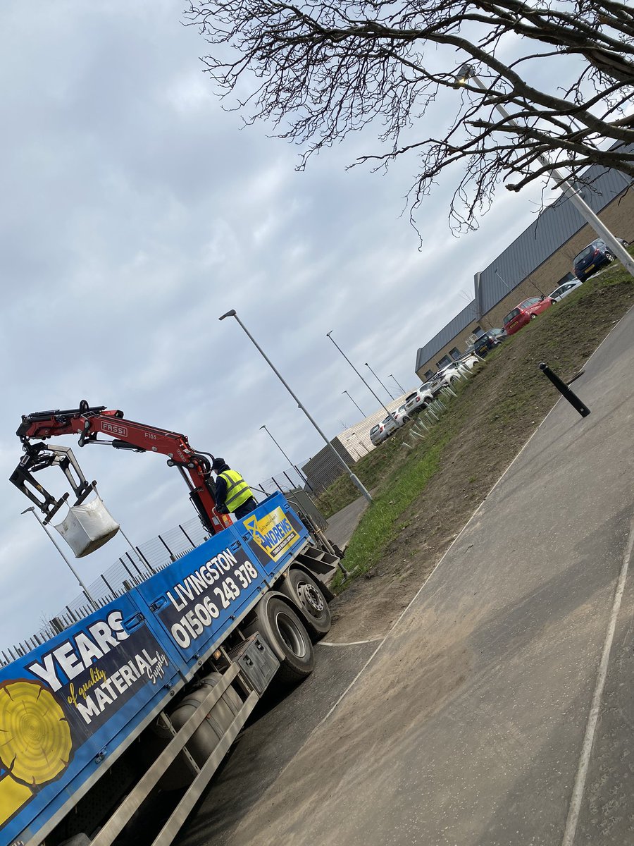 A massive thank you to @standrewstimber who kindly donated some materials to help us build a new, stronger chicken coop, as well as some soil for our farm to fork project.