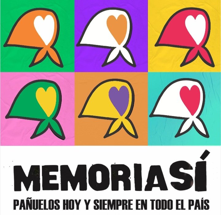 #MesDeLaMemoria 
#MemoriaSí 
#SumemosPañuelos