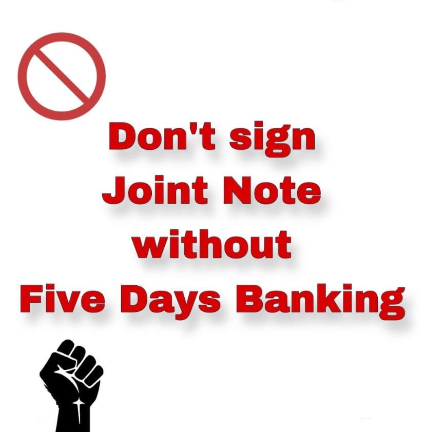 Everything is possible even the IMPOSSIBLE. Bankers deserve better Service Condition and 5 DAYS BANKING. #5DaysBanking @aiboc_in @fboioa_india @SunilKu92687431 @sanjaybpi @nilesh_pawar15 @narendramodi @nsitharaman @FinMinIndia @timesofindia @FinancialTimes @ndtvindia