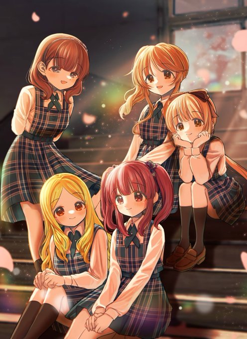 シンステ新刊、エフェメラ本の表紙ですーー!!!当日はよろしくお願いしますm(_ _)m#金曜イラスト #緒方智絵里  #望月聖 #依田芳乃 #佐久間まゆ #高森藍子 