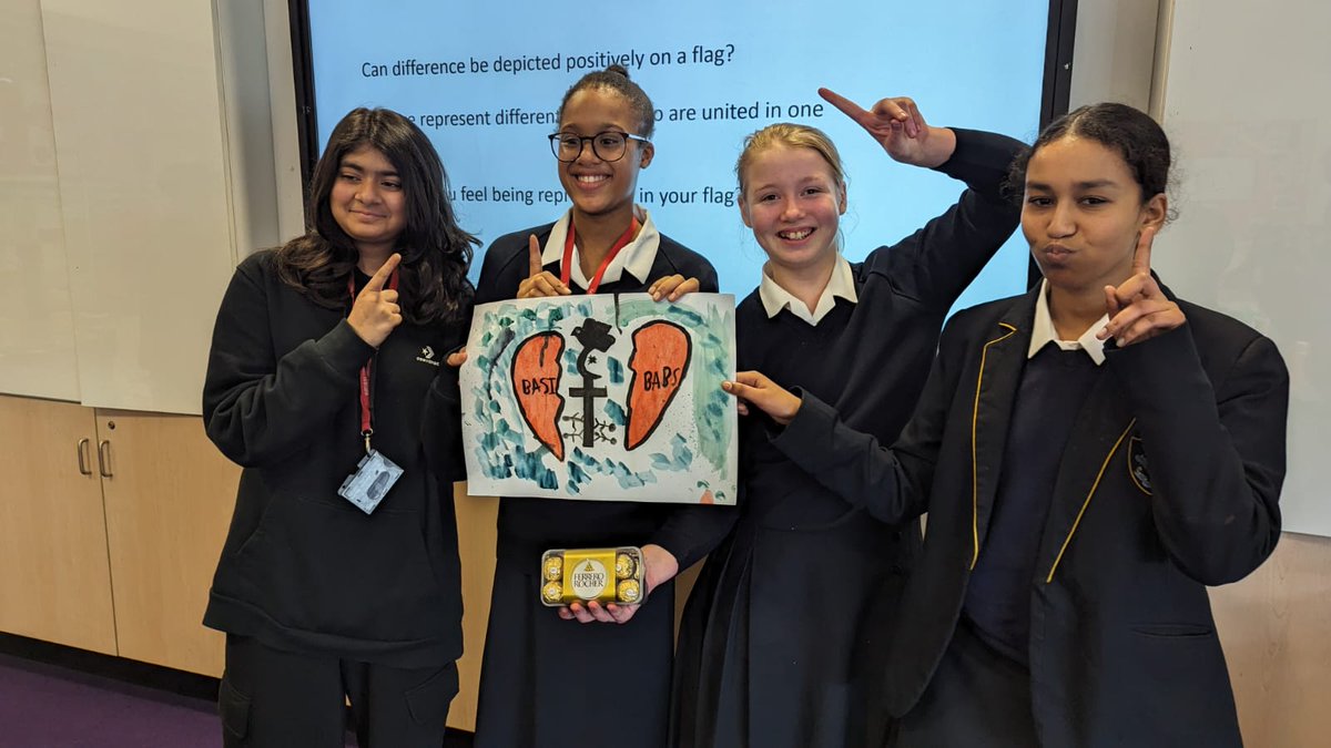 That's a wrap! Our Yr 8 pupils thoroughly enjoyed themselves completing the Flying the Flag activity today at @ForestSchoolE17 as part of our 2nd link day of the #Interfaith schools linking project with @faithbelieforum Well done to the winners of the Art competition today! 👏