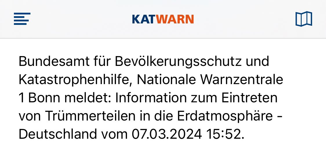 Don't look up!
#katwarn