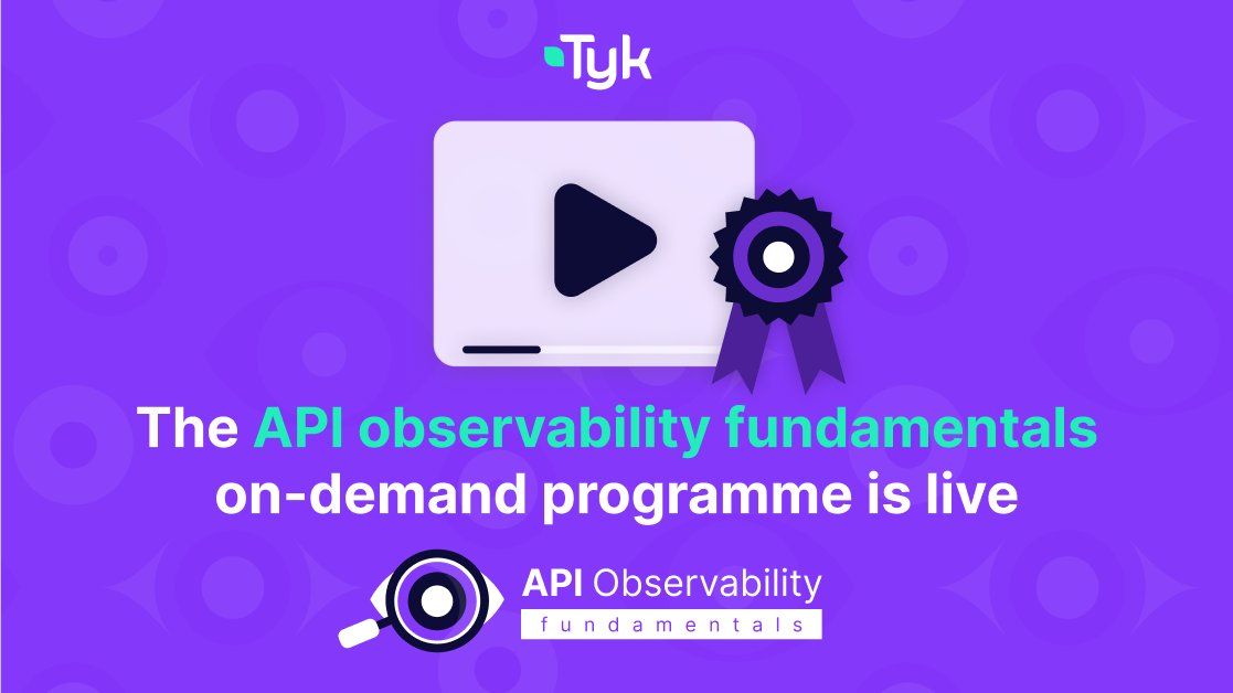tyk_io's tweet image. We are thrilled to announce the launch of the API observability fundamentals programme!💡

Equipping you with valuable takeaways to revolutionise how you approach API observability strategies. Start for free today! 🔥

🔗 hubs.la/Q02nxBtz0

#APIObservability #PlatformTeams