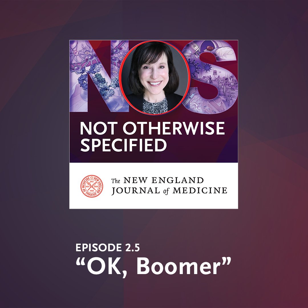 In this episode of Not Otherwise Specified, Dr. @LisaRosenbaum17 talks with an expert on generational change and a member of the current trainee cohort about generational values and the need for cross-generational dialogue.