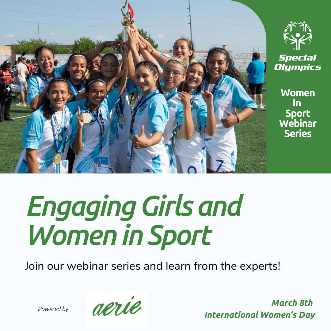 Join us tomorrow as we celebrate International Women's Day with our first, <a href="/Aerie/">Aerie</a> powered, Women In Sport webinars! Juilia Fonsén will lead our panel of female leaders as they discuss Engaging Girls and Women in Sport! Register here: brnw.ch/21wHF2W #IWD #WomenInSport