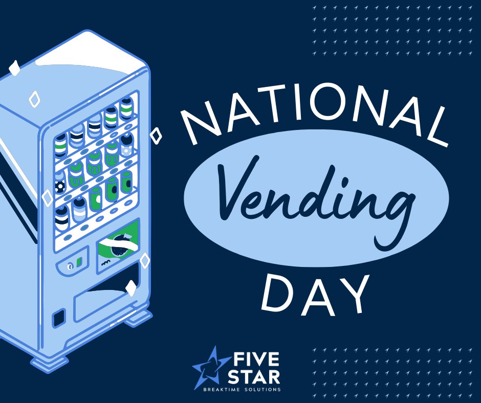 Five Star Breaktime Solutions began as a small vending company in Chattanooga, TN.
We've come a long way since then, but vending will always be where we started! 💗

#VendingDay #NAMA