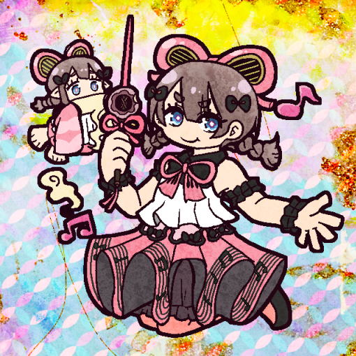 ドドレミコード・キューティアちゃん!強謙にもってくアクキー用に描いたよ!#OCGファンアート 