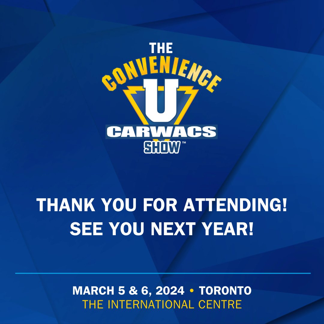 Thank you for attending #ConvenienceUCARWACS2024! See you next year!

#ConvenienceU #carwash