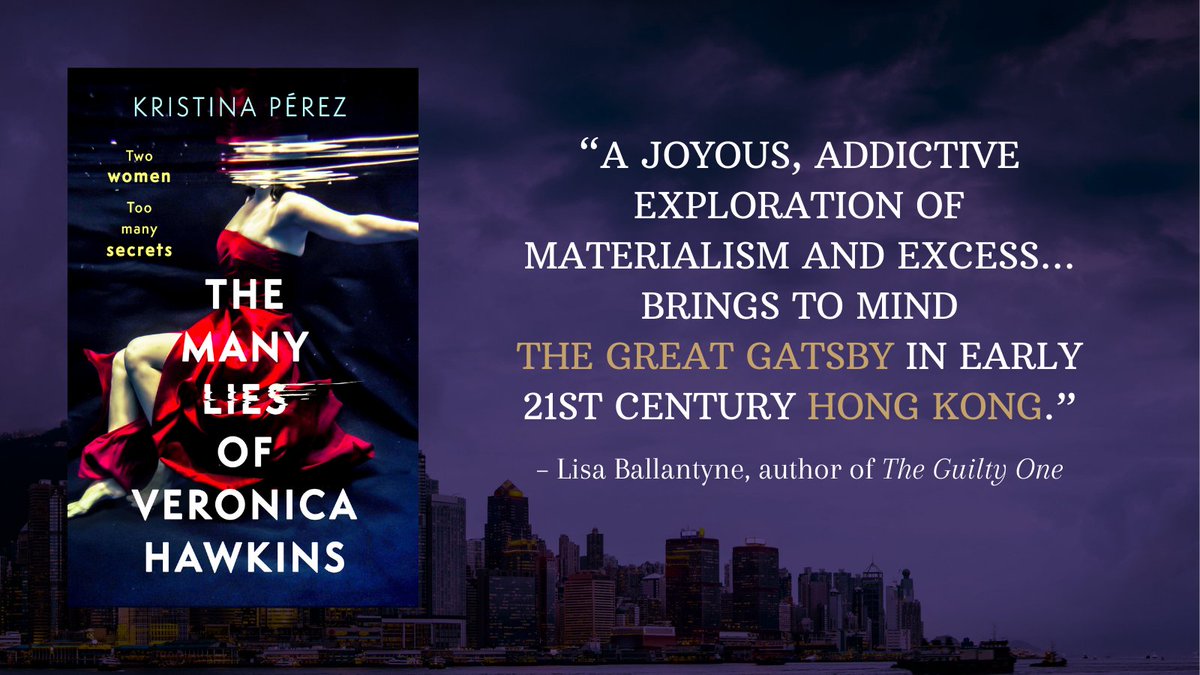 The Great Gatsby in Hong Kong... coming soon with all the glitz and glamour you could ever want! Preorder THE MANY LIES OF VERONICA HAWKINS now! bookshop.org/p/books/the-ma…