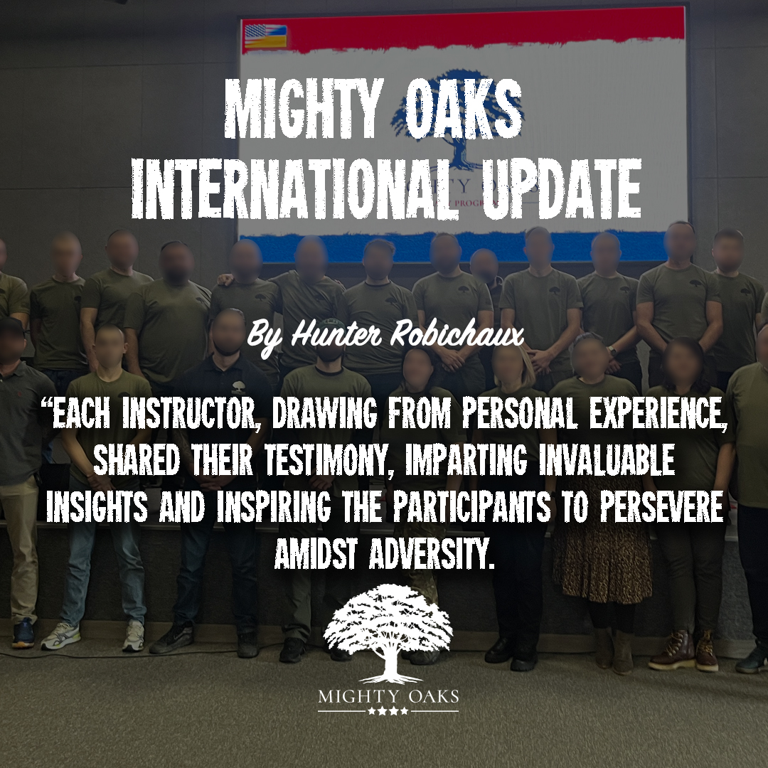 MightyOaksFDN's tweet photo. In our recent 15-day mission, Mighty Oaks International dispatched a dedicated team to empower 60 Ukrainian chaplains with invaluable training.
READ HERE!
https://t.co/fe5IMkEFIv
#MightyOaksInternational #MightyOaks #Renewal #PTSD #Testimony #Bible #Faith #NotTheSolution https://t.co/4LGqdTJzon