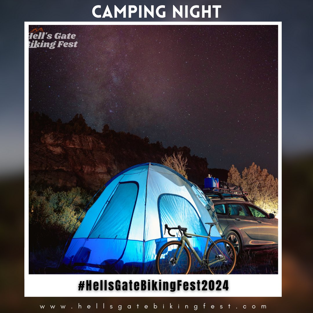 🚲⛺️Dust off your Bikes & Tents, and get ready for #hellsgatebikingfest2024 ️ Who would've guessed that the highlight of @HellsGateBiking wouldn't just be the ride? Our campsite transformed into an ultimate relaxation station under the stars🌟💫