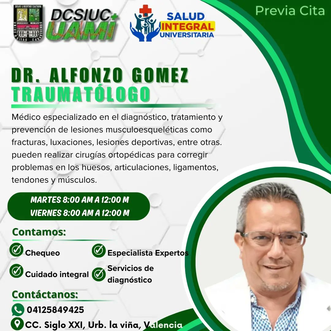 UamiUc's tweet photo. 👩‍🍳📅 Agenda Tu Cita

Laboramos de lunes a viernes de 8:00 am a 4:00 pm 

Este servicio está disponible para toda la comunidad universitaria. También para toda la comunidad en general. 

Su cita a través de la mensajería de texto de WhatsApp por el número 💬04125849425... https://t.co/EO4ue2T54w