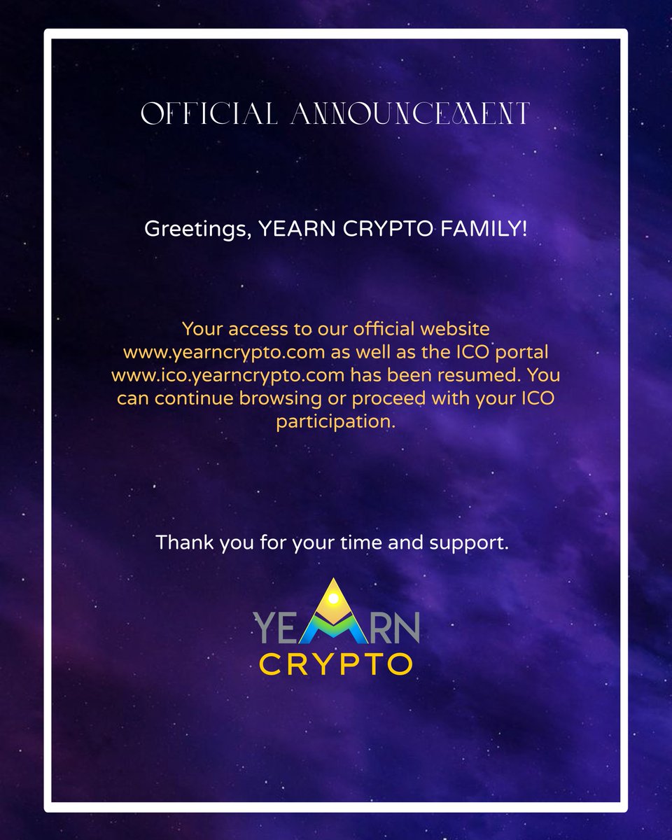 We're Back online!