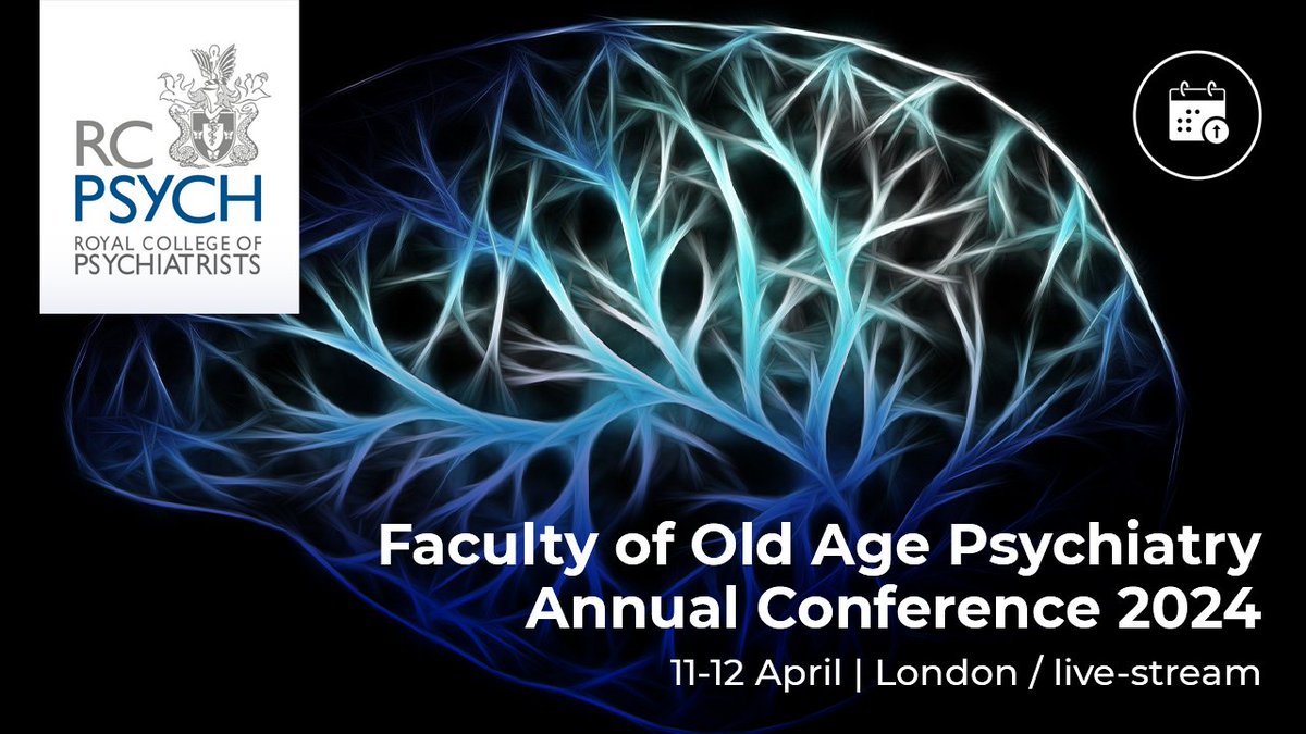 Have you registered for the Faculty of Old Age Psychiatry @rcpsychOldAge Annual Conference 2024? We have a fantastic line-up of talks and speakers, including @Gill_Livingston @ProfRobHoward @muccie76 @ABurns1907 Register your place here: bit.ly/OAPconf2024 #OAPsych2024