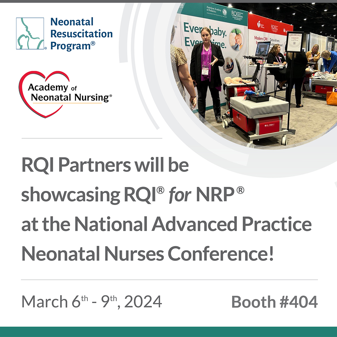 RQIPartners's tweet image. Today is the first official day of the National Advanced Practice Neonatal Nurses Conference! The RQI Partners team will be showcasing RQI® for NRP®. spr.ly/6019XQqQ3 #NeonatalResuscitation #NeonatalResuscitationProgram #RQIforNRP #NRP #NeonatalNurses #AAP