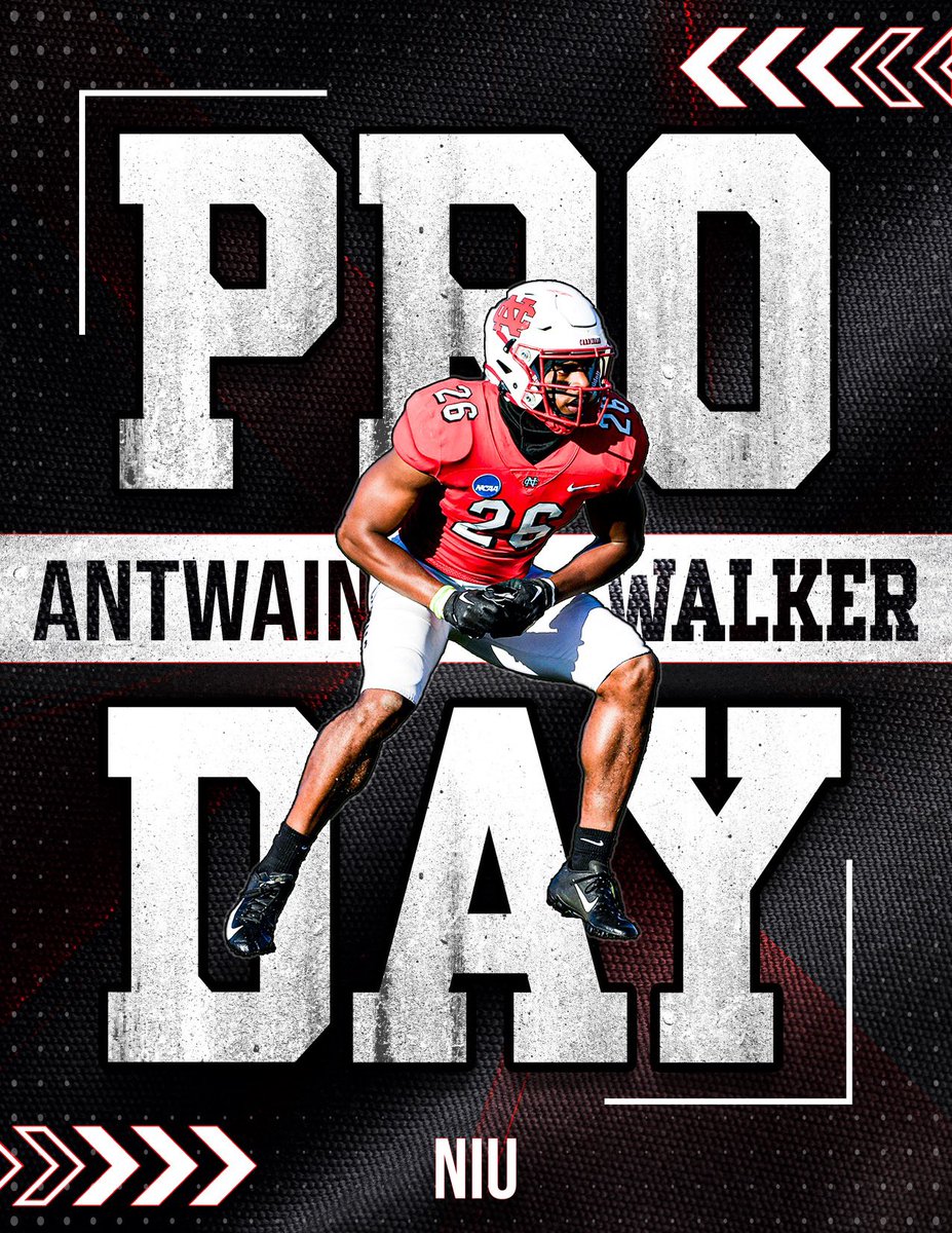 Another one of our guys Antwain Walker is competing today at NIU for his Pro Day. Go kill it Antwain!