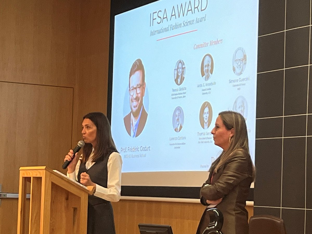 Lorenzo Cantoni (@lorenzocantoni) on Twitter photo congratulations to @frederic_godart from <a href="/INSEAD/">INSEAD</a> awarded the #IFSA - International #Fashion Science Award by <a href="/ISEMfbs/">ISEM Fashion Business School</a> <a href="/unav/">Universidad de Navarra</a> <a href="/PdH_es/">Pedro del Hierro</a> congratulations to @frederic_godart from <a href="/INSEAD/">INSEAD</a> awarded the #IFSA - International #Fashion Science Award by <a href="/ISEMfbs/">ISEM Fashion Business School</a> <a href="/unav/">Universidad de Navarra</a> <a href="/PdH_es/">Pedro del Hierro</a>