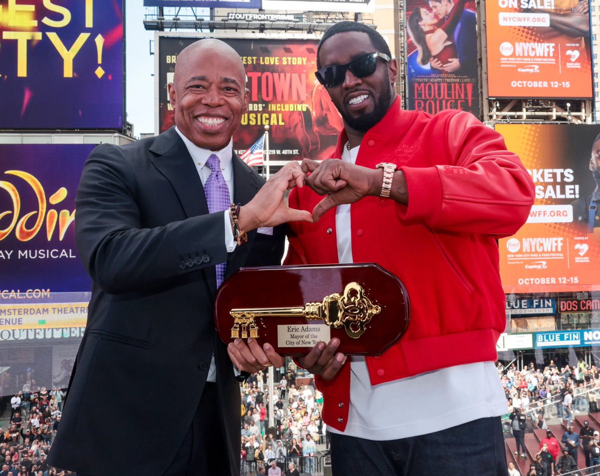 It’s so perfect that Mayor Eric Adams gave P Diddy the key to New York City.