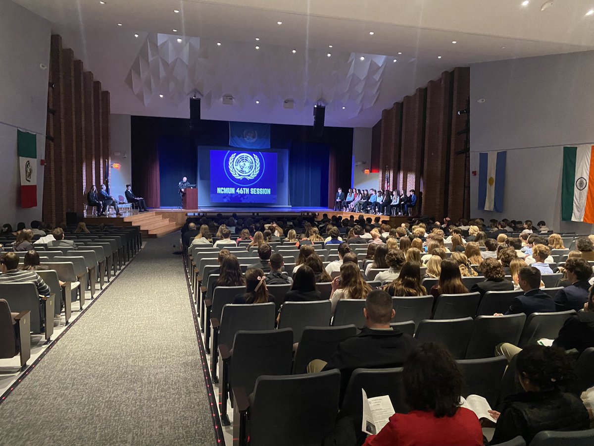 The Opening Ceremony of NCMUN is underway. We are excited to welcome in many districts. Always a wonderful experience! <a href="/SunCmtyNews/">Sun Community News & Printing</a> <a href="/CVESBOCES/">CVES BOCES</a>