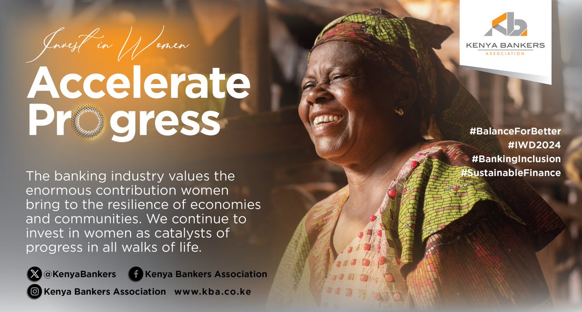 Happy International Women's Day!
The banking industry values the enormous
contribution women bring to the resilience
of economies and communities. We
continue to invest in women as catalysts of
progress in all walks of life.
#BalanceForBetter #IWD2024
#BankingInclusion…