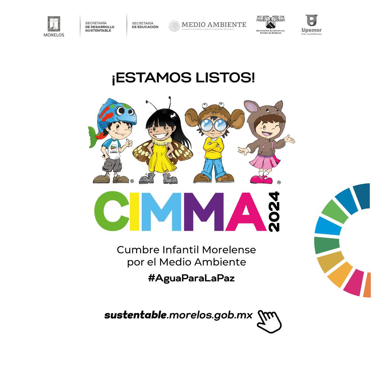 CONVOCA SDS A PARTICIPAR EN LA CUMBRE INFANTIL MORELENSE POR EL MEDIO AMBIENTE 2024 Tienes hasta el 24 de abril del año en curso para registrarte. Consulta la convocatoria ➡️sustentable.morelos.gob.mx