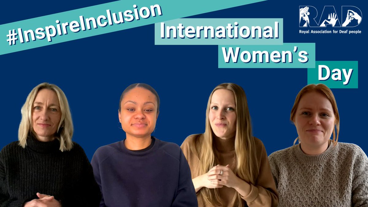 royaldeaf's tweet photo. Celebrating #InternationalWomensDay 2024 with RAD! #InspireInclusion

At RAD, we're committed to breaking down barriers and supporting the advancement of deaf women to thrive in leadership roles.

Join us in championing deaf women's leadership!

#IWD #IWD2024 https://t.co/DIL6HhXlOK