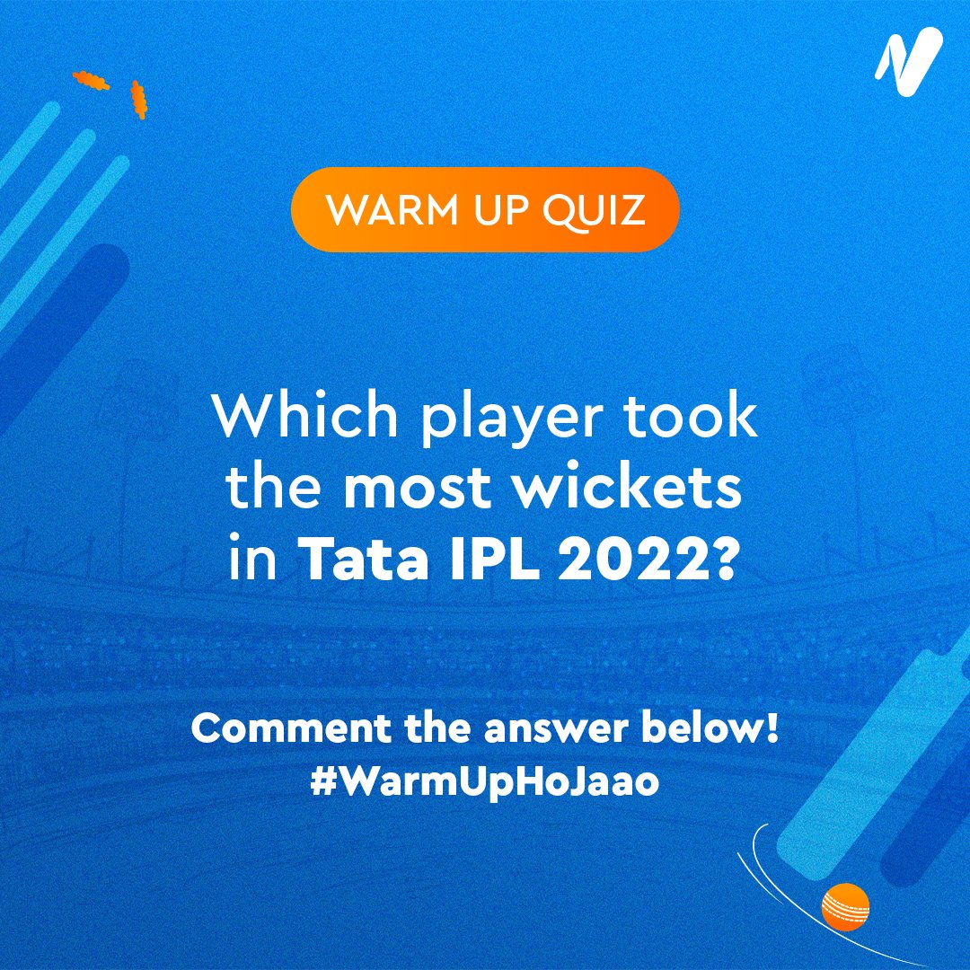 Your daily Warm Up Quiz question is here 🤗
Contest Rules:
1. Comment the correct answer within 24 hours
2. Follow <a href="/tata_neu/">Tata Neu</a>
3. Tag two friends in the comments

#WarmUpHoJaao #TataNeu #TATAIPL2024 #CricketTrivia