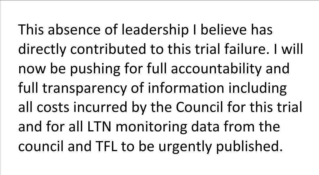 A Statement for residents of #Streatham St. Leonard's regarding the suspension of the Streatham Wells LTN Trial.