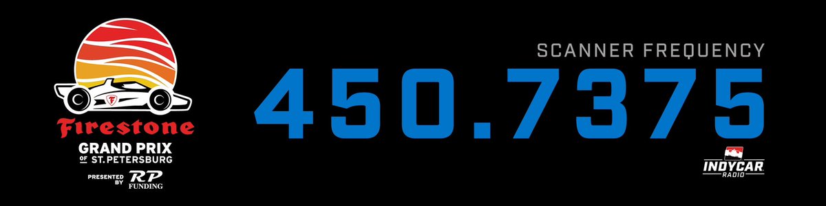 We’re still a day away from kicking things off @GPSTPETE but it’s never too early to program your scanner 🎧 Listen to #INDYNXT & #INDYCAR all weekend long