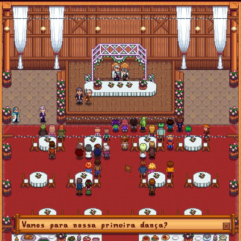 eIfIand's tweet image. Esse evento de casamento do Ridgeside é tão fofo! Adorando jogar com esses mods, Layzinho casou com o June e eu tô feliz! #StardewValley #ridgeside #expanded