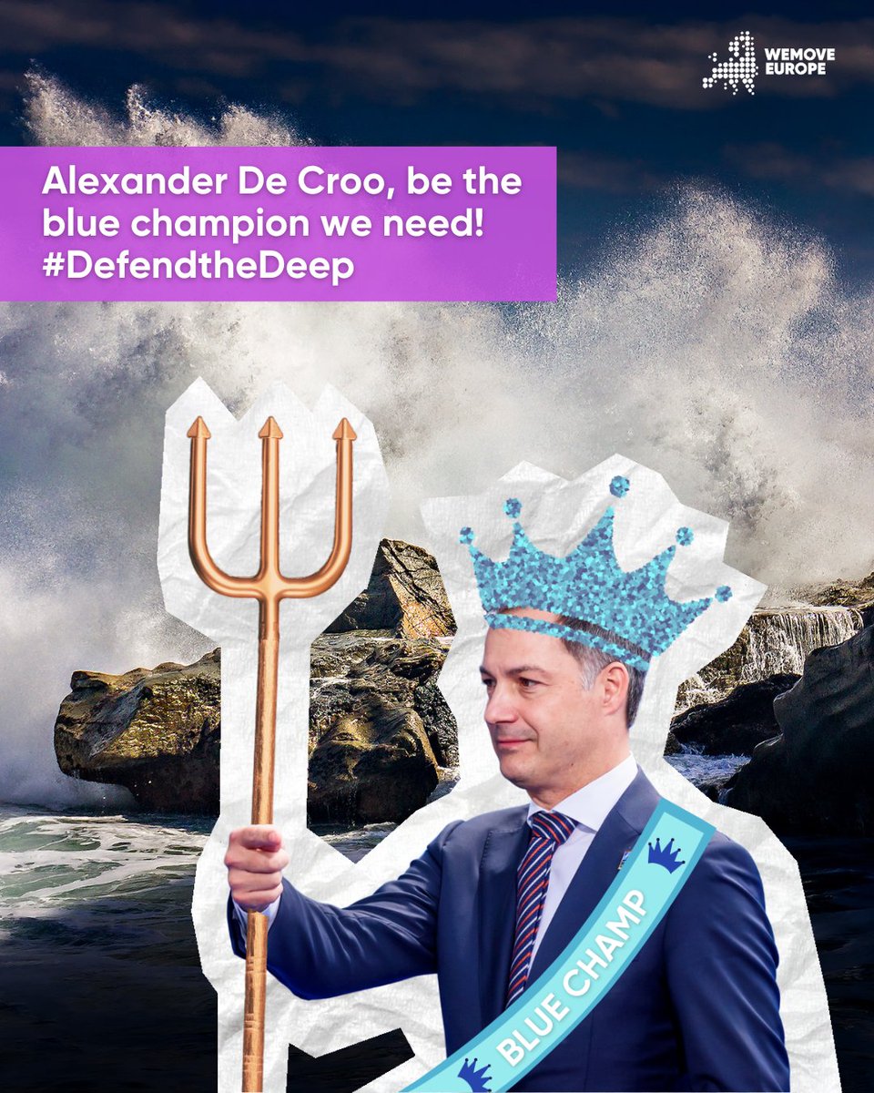 Over 120.000 Europeans want to celebrate Belgium as a true blue ocean leader. 🌊🪸🦑🦐🐋🐙🦈🌊 @alexanderdecroo show our ocean love and stop deep sea mining! #defendthedeep ✍️ wemove.eu/DeepSeaMining