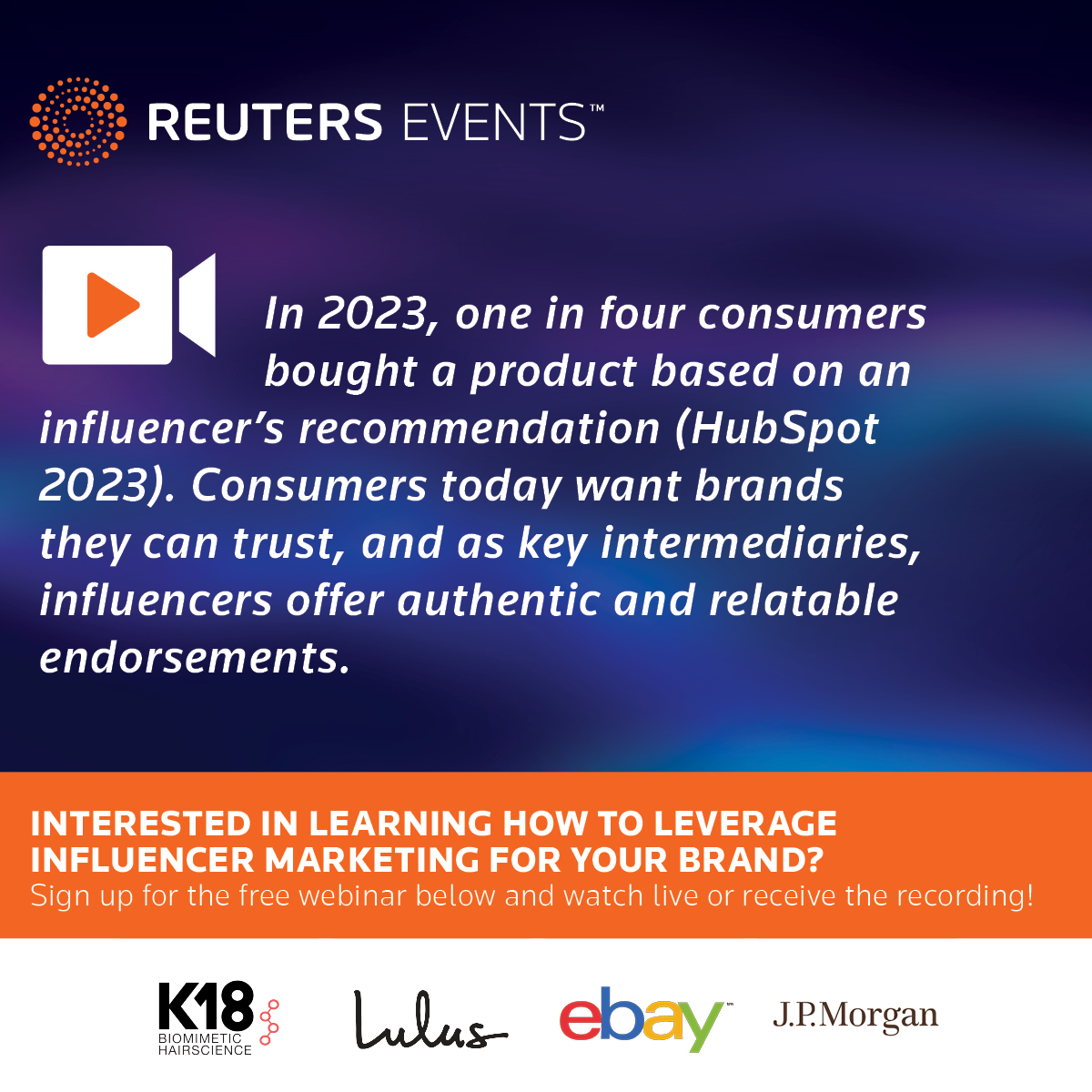 🚀 FINAL CHANCE! Join industry leaders from <a href="/eBay/">eBay</a>, <a href="/lulusdotcom/">Lulus</a>, <a href="/jpmorgan/">J.P. Morgan</a> , and @K18hair. Tune in TODAY at 12:00pm ET to ‘Cultivate Brand Champions: The Power of Advocacy and Co-Creation’: bit.ly/4bK3eRf
