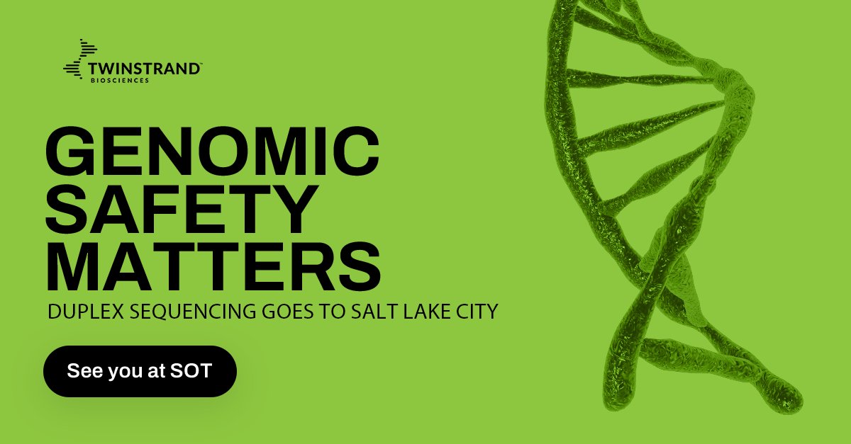 TwinStrand Biosciences (@twinstrandbio) on Twitter photo Going to #SOT2024? Senior Research Technician, Isabel Lee will present her poster on our updated Duplex Sequencing Mutagenesis Assay on Monday Mar 11, 2024 11:45AM-1:45:00PM (MST). Poster # 197. Drop by booth #1334 to learn more! hello.twinstrandbio.com/c/jhopetwinstr… Going to #SOT2024? Senior Research Technician, Isabel Lee will present her poster on our updated Duplex Sequencing Mutagenesis Assay on Monday Mar 11, 2024 11:45AM-1:45:00PM (MST). Poster # 197. Drop by booth #1334 to learn more! hello.twinstrandbio.com/c/jhopetwinstr…