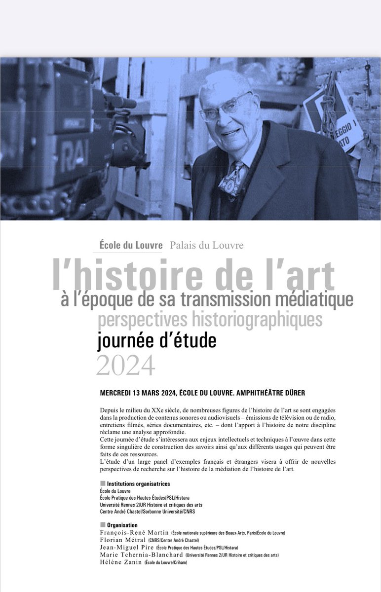 La radio, la télévision et autres médias et réseaux peuvent-ils être des lieux efficaces de la médiation de l’histoire de l’art ? Peuvent-ils contribuer à de nouvelles orientations pour la discipline et plus largement pour le savoir scientifique ?