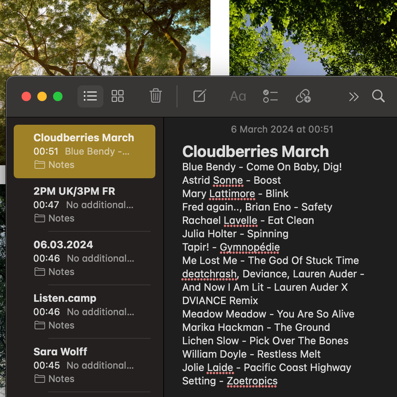 CAMP Radio (@listen_camp) on Twitter photo Listen again: Cloudberries with Sara Wolff | <a href="/sarawolffmusic/">Sara Wolff</a> (06 March)
Playing tracks by Blue Bendy, Astrid Sonne, Mary Lattimore, Fred again.., Brian Eno, Rachael Lavelle and more.
mixcloud.com/camp_fr/cloudb… Listen again: Cloudberries with Sara Wolff | <a href="/sarawolffmusic/">Sara Wolff</a> (06 March)
Playing tracks by Blue Bendy, Astrid Sonne, Mary Lattimore, Fred again.., Brian Eno, Rachael Lavelle and more.
mixcloud.com/camp_fr/cloudb…