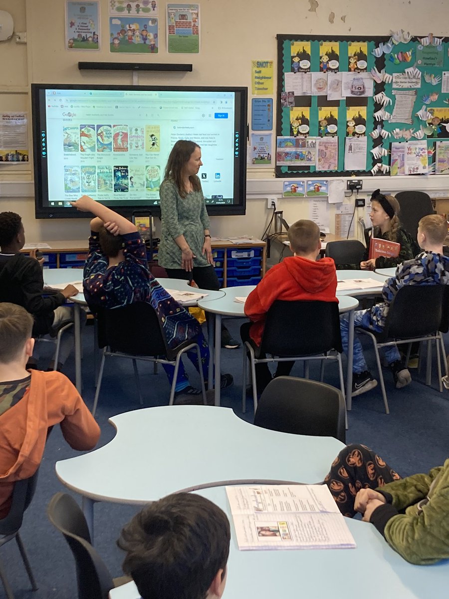 DanygraigP's tweet photo. Y6 have had a great Q&A session with a local author @docherty_helen for World Book Day π. Thank you for answering our questions. π€
#WorldBookDay2024 #dygpllc https://t.co/1jOCXVPtyS