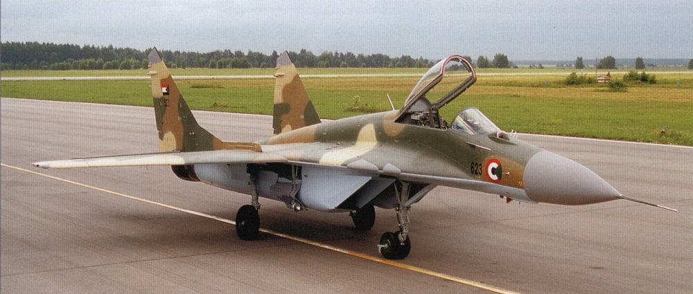 Sudanese Air Force MiG-29SEh in Russia before delivery, 2004-05 period.