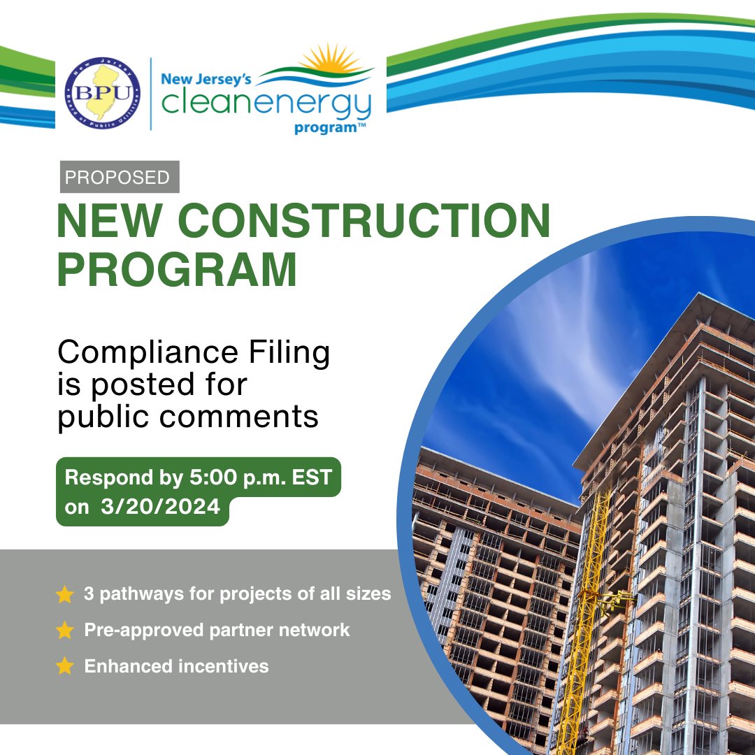 BREAKING NEWS! An ALL NEW proposed program for new construction and major reno projects has just been posted for public comments. Respond by 3/20/2024. Learn More 👇 bit.ly/439wJbjhttps:/… bit.ly/3uXBrMP bit.ly/3uXBrMP