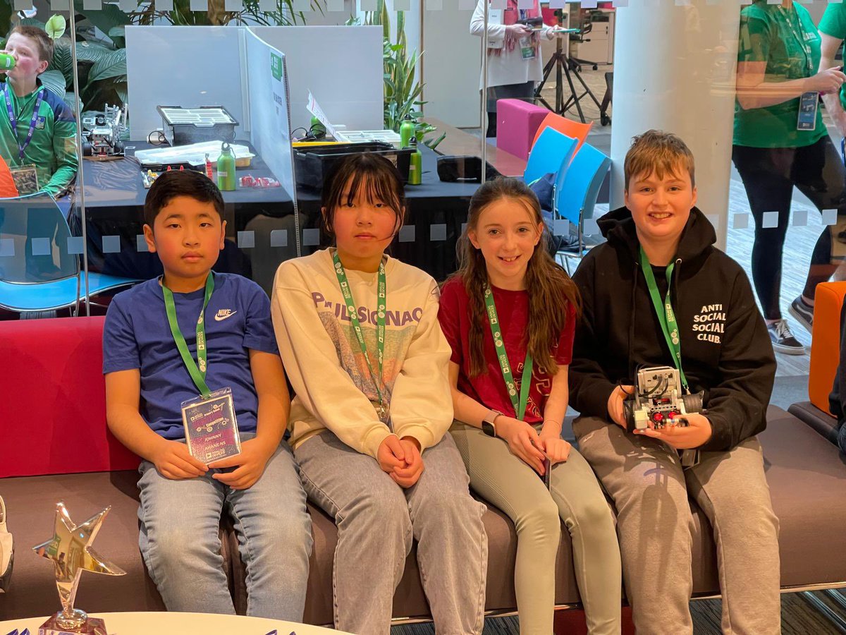 ahane_s's tweet photo. Pics from the Analog Robotics competition in Limerick. The fifth class team did really well in their group in the tournament and judges were very impressed with their level of teamwork throughout https://t.co/SVJWaUvpHp