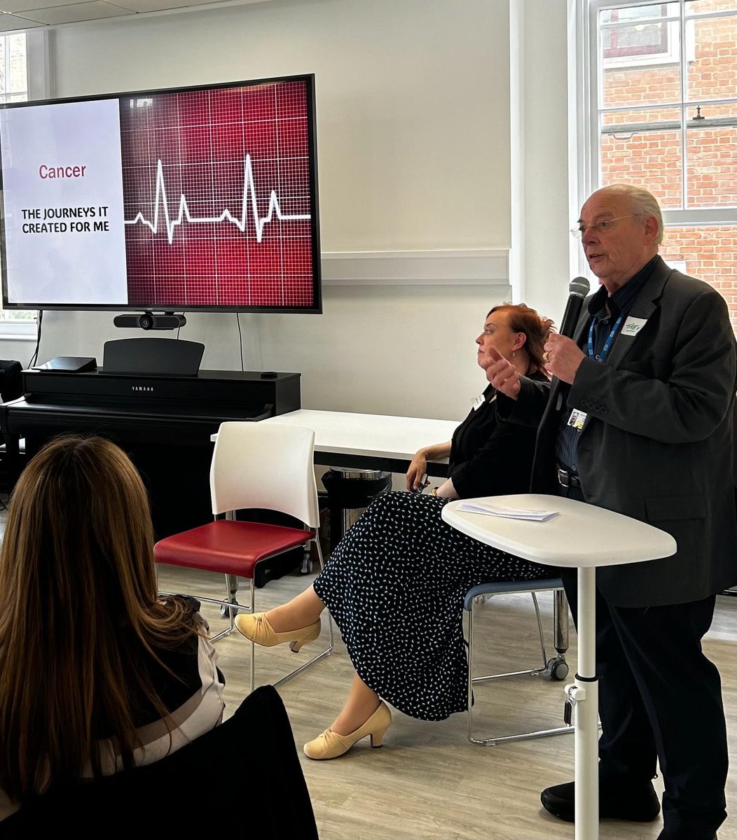 TCST_London's tweet photo. #CancerCOP PM highlighting nurse & carer partnerships with keynote speakers @Louisebrady17 NHSE Primary Care Lead Nurse and @TrevorClower, unpaid carer, Cancer Champion and NHSE Peer Leader. Insightful learning n professional collaborations, and the value of unpaid care https://t.co/3oxTUmOuA0