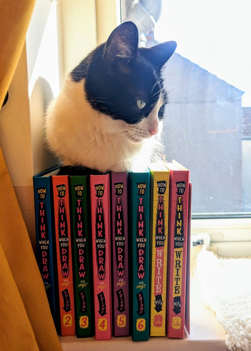 Am I using these right, @EtheringtonBros? Happy #WorldBookDay #illustrator #CatsOfTwitter #howtothinkwhenyoudraw